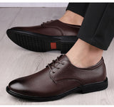 Advbridge autumn new men's leather shoes business casual shoes men's leather Korean soft-soled dress shoes wedding shoes