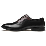 Advbridge Classic Business Men's Dress Shoes Fashion Elegant Formal Wedding Shoes Men Slip on Office Oxford Shoes for Men Black