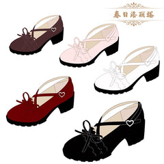 Advbridge Japanese College Mori Girl Jk Uniform Pu Leatehr Platform Lolita Gothic Round Head Mary Jane Lolita Shoes Plus Velvet Anime Girl