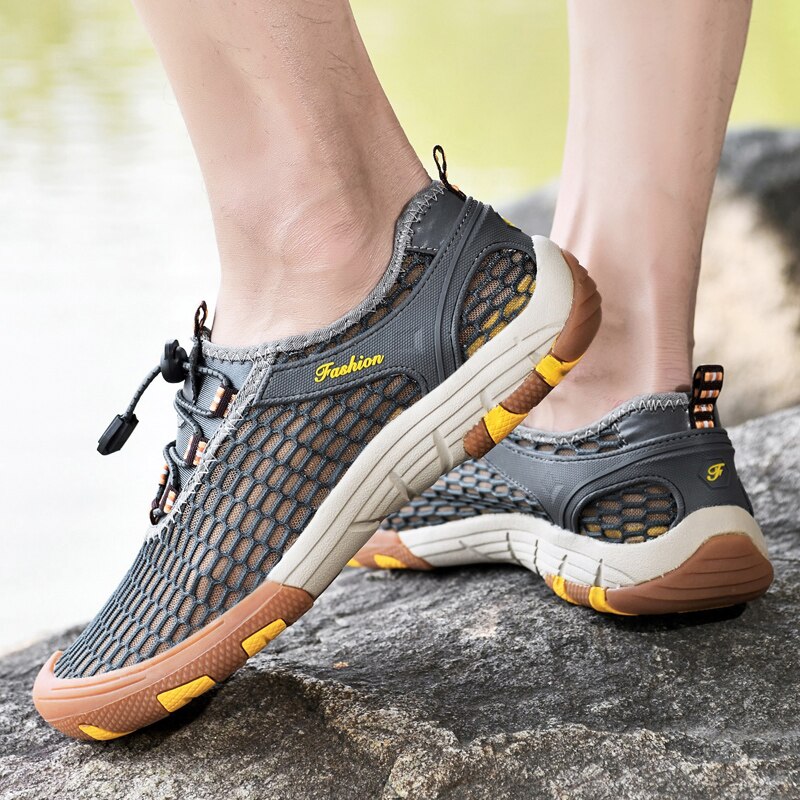 Advbridge Mesh Men Casual Shoes Summer Outdoor Water Sneakers Men Trainers Non-slip Shoes Breathable Men's Treking Shoe