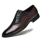Advbridge Classic Business Men's Dress Shoes Fashion Elegant Formal Wedding Shoes Men Slip on Office Oxford Shoes for Men Black