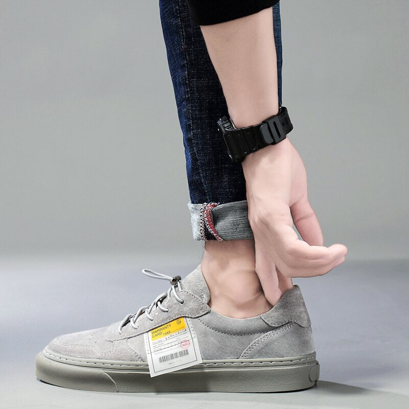 Advbridge Men Shoes Casual board shoes Men Loafers Fashion Trendy Flat Shoes Sneakers Casual Shoes New Korean Version Sneaker