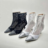 Advbridge Martin boot women new British wind screen water drill hollow short boots thin breathable mesh boots