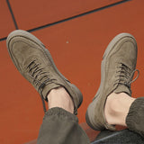 Advbridge Men Casual Shoes Leather Loafers Fashion Sneakers Men Shoes Retro Korean Shoe