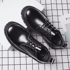 Advbridge Leather shoes men's business casual shoes spring and autumn new British style soft-soled shoes wild groom wedding shoes