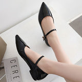 Advbridge Point Leather Flat Shoes Woman Soft Flats Large Size Ladies Loafers Girls Fashion Straps Black White Nude Dance Walking Shoes