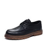 Advbridge Casual men's leather shoes new soft bottom autumn and winter British style trend casual all-match men's shoes