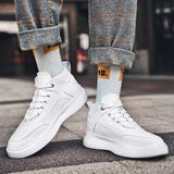 Advbridge Men's Casual Shoes Black Leather Flats Size 39-44 Graffiti  Sneakers Designer Shoes Men Hiking Leisure Shoes %