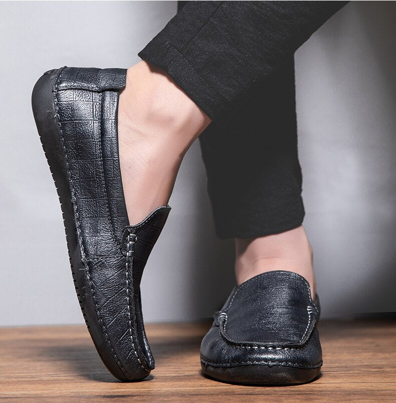 Advbridge spring and autumn new cowhide men's leather fashion casual shoes all-match business shoes driving shoes wedding shoes