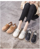 Advbridge Genuine Leather Women Shoes Autumn Flats Slip On Women's Loafers Soft Moccasins Casual Running Sneakers Female Sport Shoes
