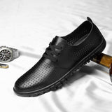 Advbridge Men White Shoes Man Fashion Oxfords Men Shoes Plus Size 38-48 Lightweight Walking Breathable Genuine Leather Male Formal Shoes
