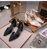 Advbridge New Summer  Sandals Female Chunky-Heel Wild Fashion Surest Tips in Her Big Code 41-43 Obesity Width Sandals