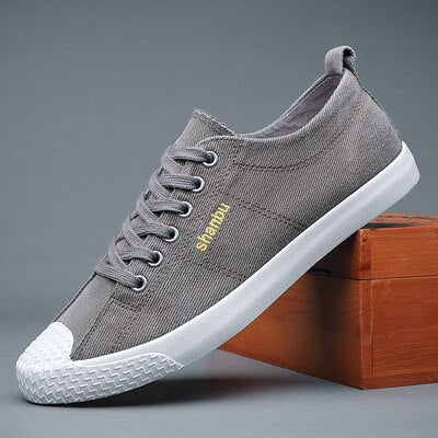 Advbridge Man Canvas Shoes Low Bottom Tide Fashion Leisure Shoes Joker For Cloth Sneakers For Men