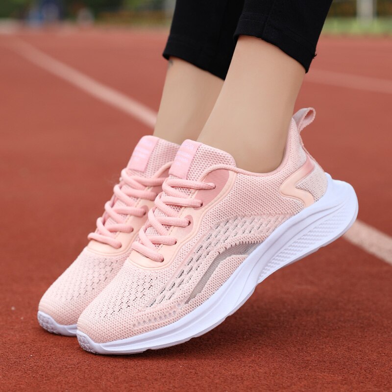 Advbridge New Women's Shoes Breathable Sneakers Brand Running Shoes Casual Sports Shoes  Outdoor Light Lace Fitness Shoes SD-203