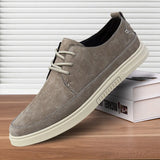 Advbridge fashion men casual shoes cow suede leather spring men flats lace up male oxfords men genuine leather shoes zapatillas hombre