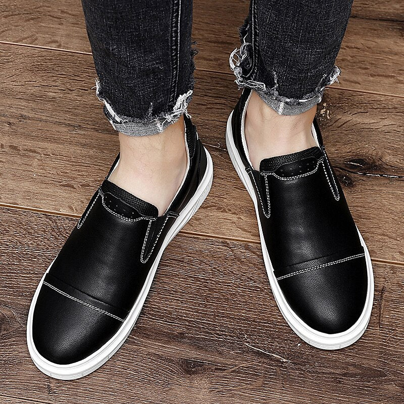 Advbridge Men Genuine Leather Dress Shoes Mens Casual Shoes Luxury Brand Moccasins Loafers Men Fashion Sneakers Men Shoes