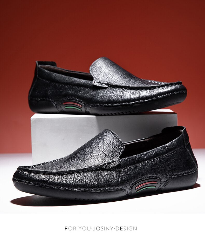 Advbridge spring and autumn new cowhide men's leather fashion casual shoes all-match business shoes driving shoes wedding shoes