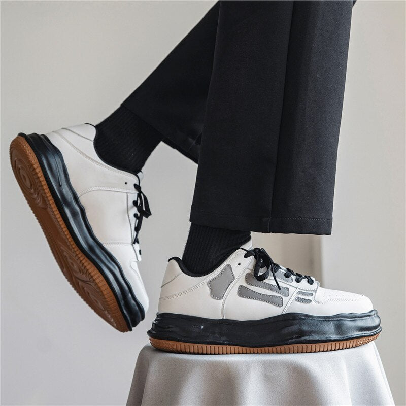 Advbridge autumn and winter sports leisure running shoes men's shoes air cushion shoes shockproof comfortable tide increase thick sol