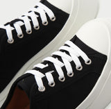 Advbridge Fashion Round Toe Thick Bottom Casual White Shoes Women Lace-up Sneakers Women Leather Flat Canvas Shoes Women Zapatos de mujer