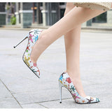 Advbridge Women's High Heels Spring Autumn Ladies Banquet Shoes Design Candy Colors Elegant Stiletto Pointed Toe Catwalk Heels Single Shoe