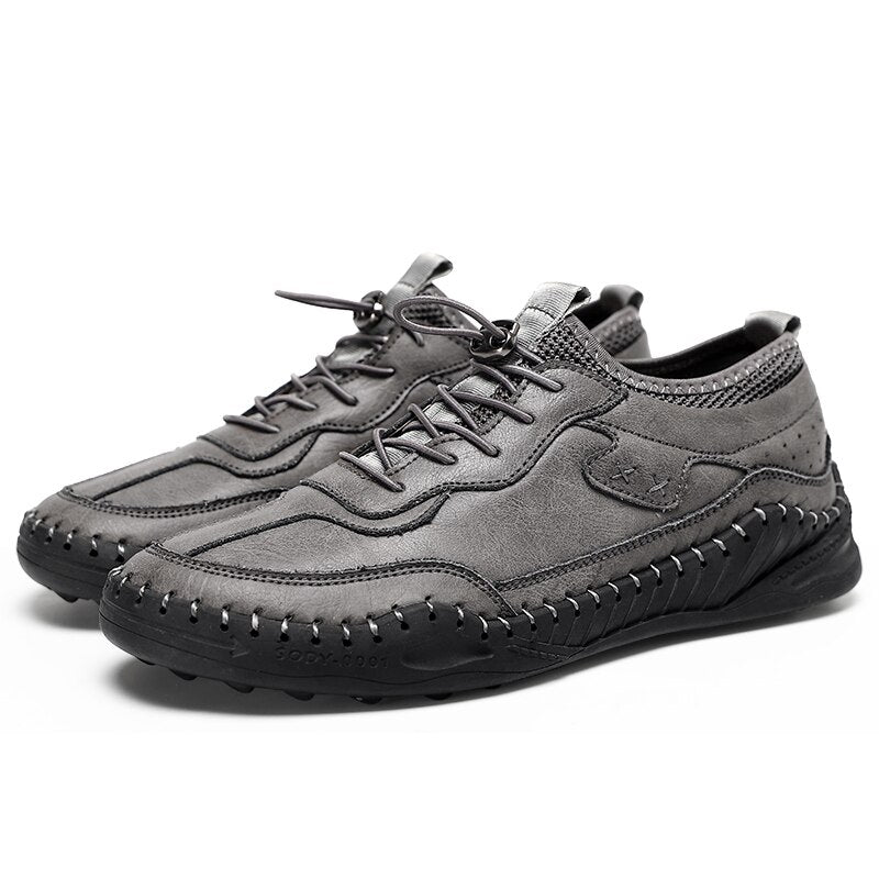 Advbridge Men's shoes spring and autumn new fashion all-match shoes men's leather sports casual shoes British style business shoes