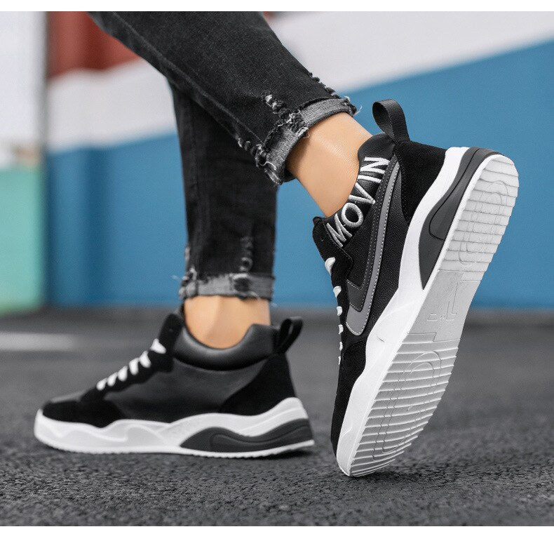 Advbridge Warm cotton shoes winter trend high-top shoes all-match sports casual shoes student running shoes fashionable trendy shoes