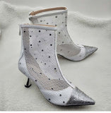 Advbridge Martin boot women new British wind screen water drill hollow short boots thin breathable mesh boots