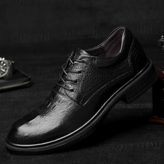 Advbridge Luxury Brand Leather Men Business Pointy Black Shoes Breathable Formal Wedding Basic Shoes Men Dress Shoes Fashion Big Size