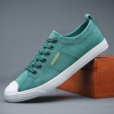 Advbridge Man Canvas Shoes Low Bottom Tide Fashion Leisure Shoes Joker For Cloth Sneakers For Men