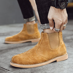 Advbridge Winter Chelsea Boots Men Leather Shoes Men Ankle Boots Fashion Brand Autumn Winter Male Footweat New