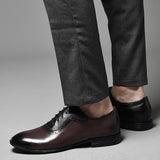 Advbridge Classic Business Men's Dress Shoes Fashion Elegant Formal Wedding Shoes Men Slip on Office Oxford Shoes for Men Black