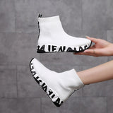 2022 Women Casual Shoes Stretch Knitting Sock Boots Trainers Sneakers Breathable Lightweight Comfortable Running Shoes