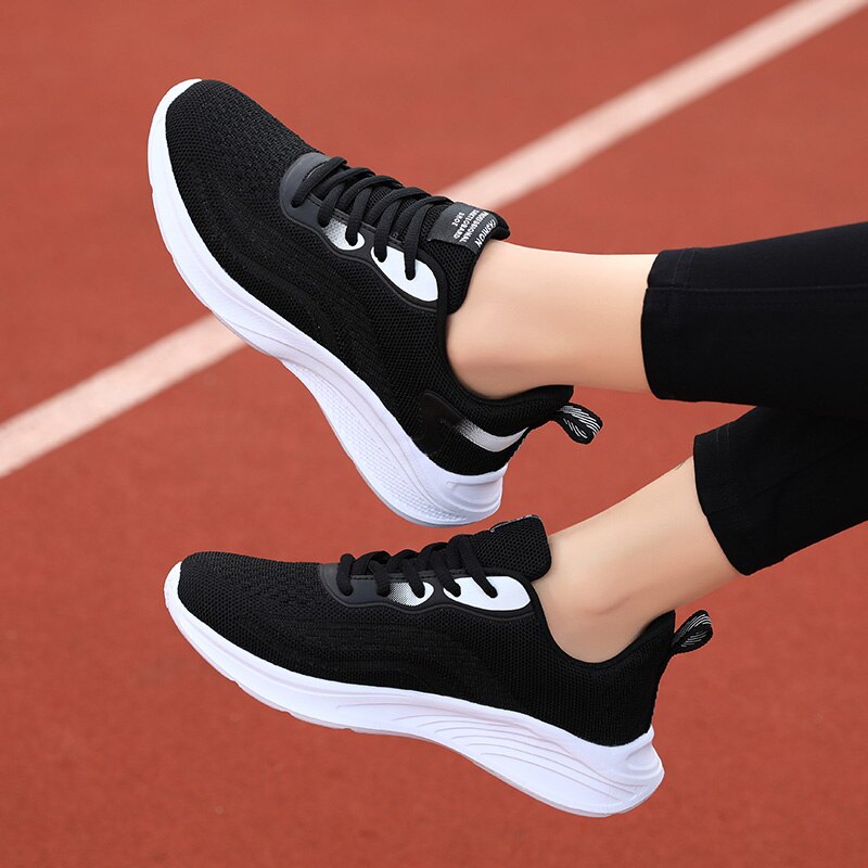 Advbridge New Women's Shoes Breathable Sneakers Brand Running Shoes Casual Sports Shoes  Outdoor Light Lace Fitness Shoes SD-203