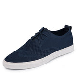 Advbridge Summer New Men's Canvas Shoes Outdoor Lightweight Breathable Slip On Fashion Casual Flat Non-Slip Shoes