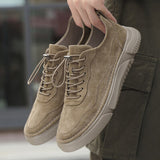 Advbridge Men Casual Shoes Leather Loafers Fashion Sneakers Men Shoes Retro Korean Shoe