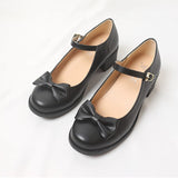 Advbridge Mid Heel Lolita Mary Jane Casual Shoes Sweet Lolita Princess Cute Round Head College Women Shoes Female Harajuku Anime Shoes