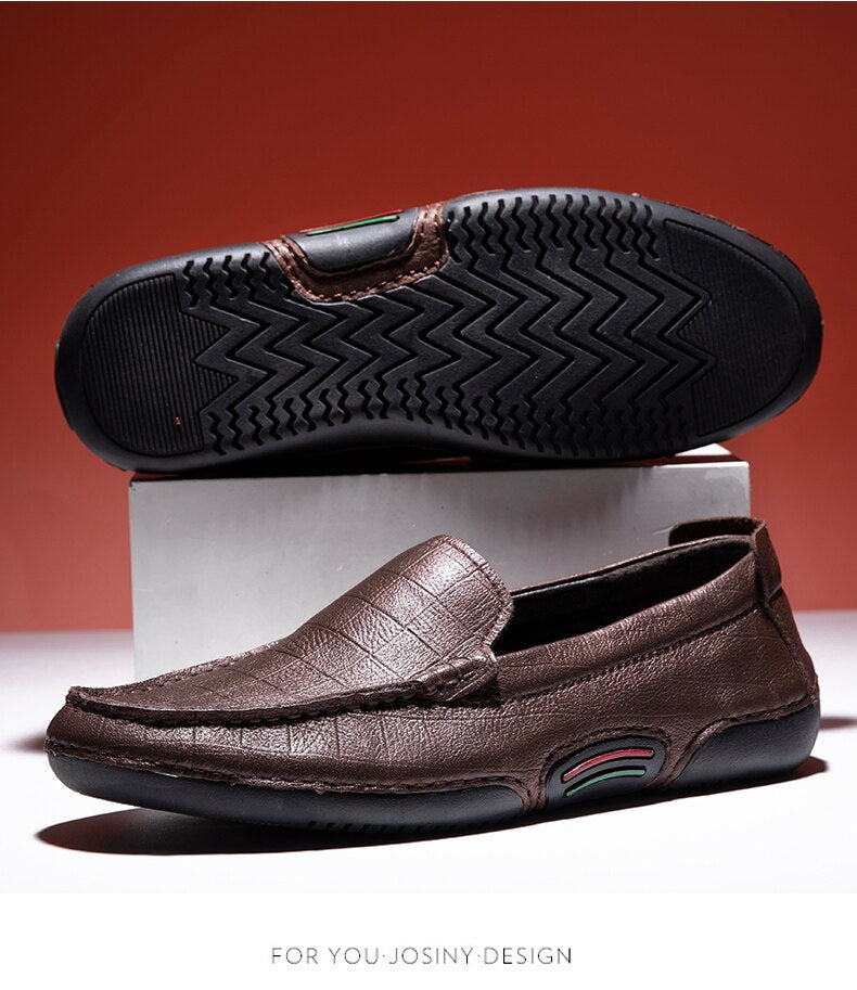 Advbridge spring and autumn new cowhide men's leather fashion casual shoes all-match business shoes driving shoes wedding shoes