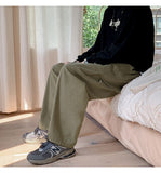 Advbridge Men's Thick Overalls Loose Elastic Waist Casual Pants High-quality Vintage Style Trousers Oversized Sweatpants Size M-2XL