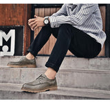 Advbridge Casual men's leather shoes new soft bottom autumn and winter British style trend casual all-match men's shoes