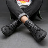 Advbridge Men casual shoes Hip-hop highloafers spring autumn men moccasins shoes genuine leather men's flats shoes Autumn And Winter