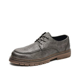 Advbridge Casual men's leather shoes new soft bottom autumn and winter British style trend casual all-match men's shoes