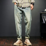 Advbridge Jeans For Men Baggy Pants Loose Fit Harem Pants Vintage Clothes Men Fashion Pockets Patchwork Large Trousers Oversized 42
