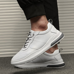 Advbridge  Genuine Leather Shoes Men Sneakers Men Fashion White Shoes Cow Leather Sneakers Brand Male Footwear A1995