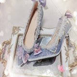 Advbridge Lolita handmade shoes Palace Bowknot Princess Kawaii Girl Women Shoes  japanese Sweet Lolita Shoes cos Lolita loli  Victoria