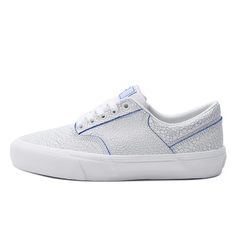 Advbridge Mid-top Leather Shoes Men for Skateboarding DIY Casual Sneaker Scooter Winter Anti-slip Rubber Outsole Vulcanize Fashion