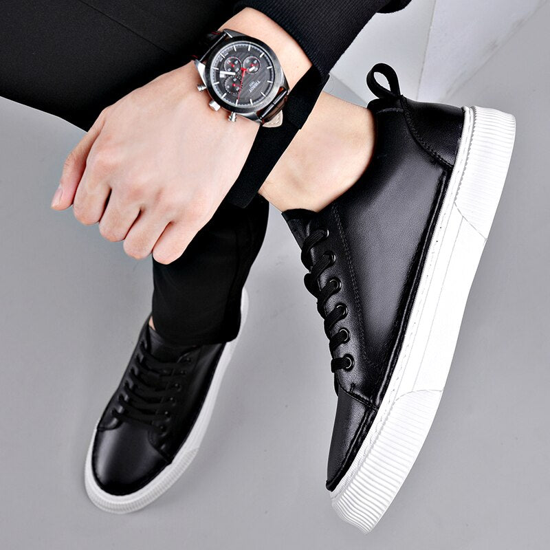 Advbridge White Men's Sneakers New Light Casual Shoes for Men Breathable Black Men Shoes Skateboard Mens Sneakers Retro Tooling Flats