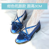 Advbridge Japanese College Mori Girl Jk Uniform Pu Leatehr Platform Lolita Gothic Round Head Mary Jane Lolita Shoes Plus Velvet Anime Girl