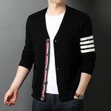 Advbridge Top Grade New Autum Winter Brand Fashion Knitted Men Cardigan Sweater Black Korean Casual Coats Jacket Mens Clothing S-3XL