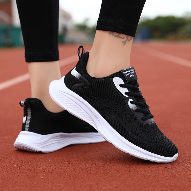 Advbridge New Women's Shoes Breathable Sneakers Brand Running Shoes Casual Sports Shoes  Outdoor Light Lace Fitness Shoes SD-203