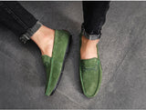 Advbridge Fashion Men Shoes Genuine Leather Men Loafers Male Casual Shoes Soft Moccasins Slip On Men's Driving Shoes Non-slip Man Flats